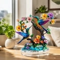thumbnail image 7 of Tabletop 2D Acrylic Craft Ornament 8X8X0.5 In, Spring Decorations for Home, Spring Home Decor Indoor, Spring Table Centerpiece, Vivid Floral Hummingbird Piece for Countertop and, 7 of 7