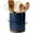 Dark Blue, variant on Utensil Holder, 360° Rotating Extra Large Ceramic Kitchen Utensil Holder for Countertop, 7.3“ Cooking Utensil Crocks for Kitchen Counter with Rotatable Wooden Base, Farmhouse Decor, White