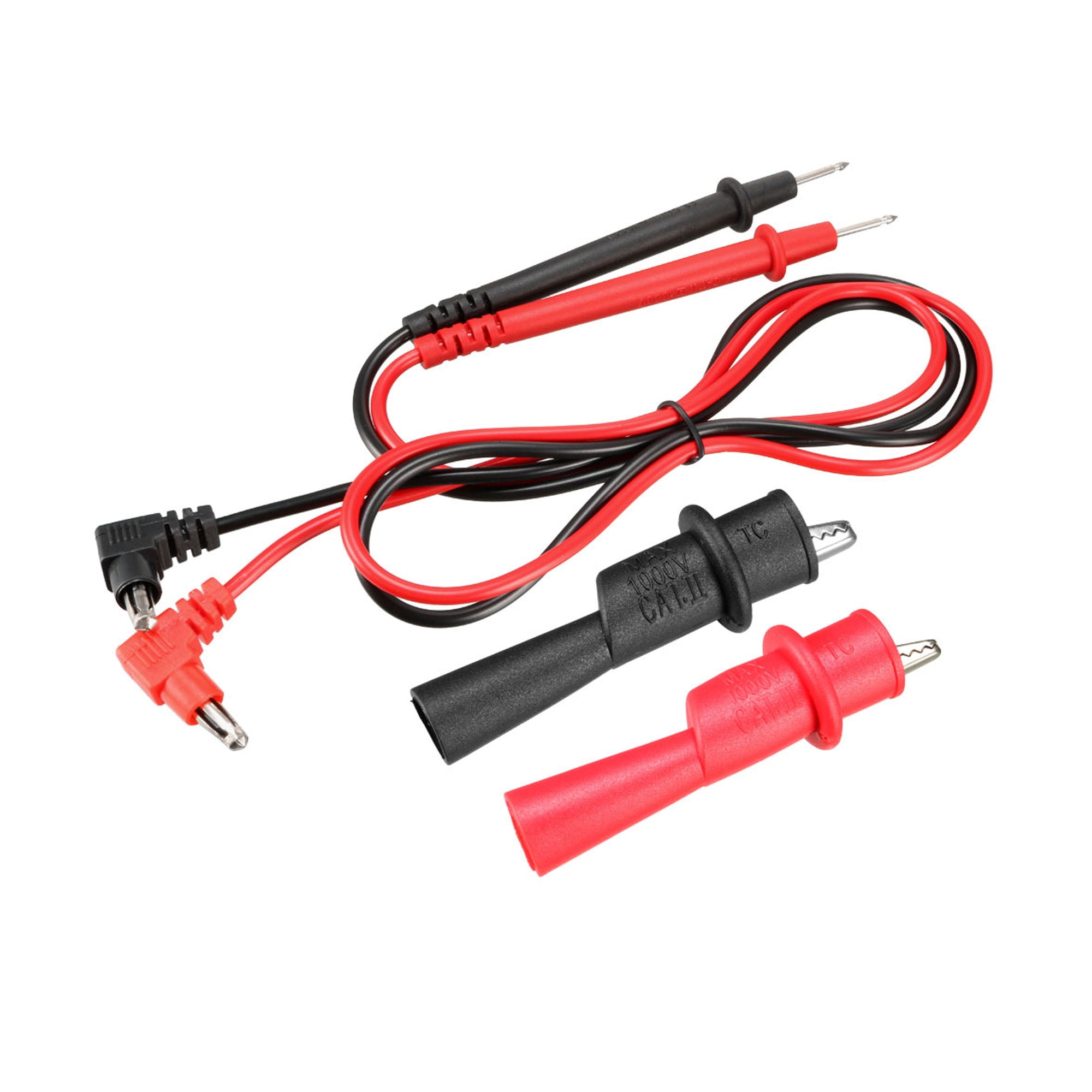 Banana Plug Digital Multimeter 10A Probe Test Leads Cable 4pcs