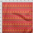 thumbnail image 4 of oneOone Popeline de Coton Sergé Tissu Rouge Géométrique Projets de Couture Tissu Imprimé au Mètre 56 Pouces de Large, 4 of 4