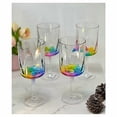 thumbnail image 2 of My Table Talk LeadingWare Verres à Vin en Plastique Arc-en-Ciel à Diamants, Ensemble de 4 (16 Oz), Ensemble de Verres en Acrylique Sans BPA, Verres à Vin Incassables Rouges et Blancs, 2 of 4