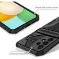 thumbnail image 4 of Case for Galaxy A42 5G,Military Grade [Built-in Kickstand] with Card Holder Dual-Layer Design Heavy Duty Shockproof Protection Phone Case for Samsung Galaxy A42 5G (Black), 4 of 18