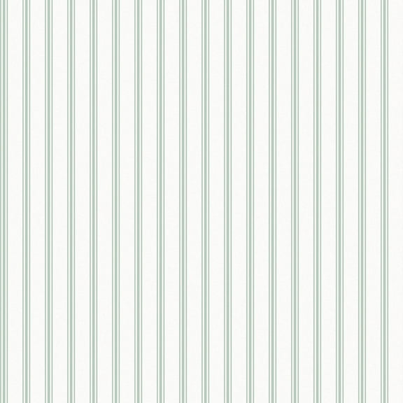 Laura Ashley Farnworth Stripe Sage Green Wallpaper