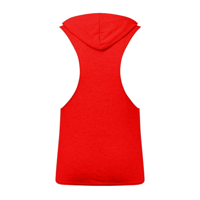 Men's Tank Tops Shirt Sleeveless Hoodie Fitness Hoodie