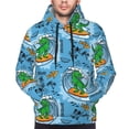 thumbnail image 4 of Hoodies for Men - cute Dinosaur surfboard print Long Sleeve Comfrt Men'S Fashion Hoodies & Sweatshirts, Sweatshirts for Men Hoodies Pullover Clothing Clothes with Pouch, 4 of 7