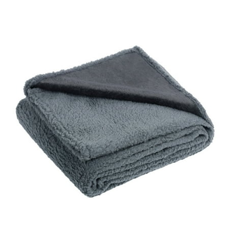 Primegos Waterproof Pet Blanket Liquid Pee Proof Dog Blanket for Sofa Bed Couch Reversible Sherpa Fleece Furniture Protector Cover for Dogs Cats