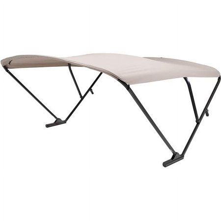 UPC: 0848150061720 | Lippert 2020000305 SureShade Power Bimini – Black Anodized Frame with Beige Cloth