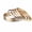 Tri Color, variant on 18K Gold Plated Bangle Bracelet Set for Women, Set of 7 Smooth High Polished Stackable Bangles, Luxury Minimalist Gold Bracelets for Everyday & Special Occasions (18K Gold Plated)