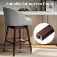 thumbnail image 6 of Pellebant Counter Height Bar Stools Set of 2 With Back and Footrest, Metal Frame,Dark Gray, 6 of 8