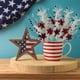 thumbnail image 4 of Tallos de bayas artificiales con motivos patriotas, ramas rojas, blancas y azules | Decoraciones para el 4 de julio, Día de la Independencia | Esquejes florales para el Día de los Caídos y el Día d, 4 of 5