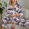 thumbnail image 6 of Naloa Lilies Flowers Pajamas for Women Set, Womens Pajama Sets, Lounge Sets for Women, 2pjs for Women-XX-Large, 6 of 7