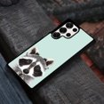 thumbnail image 4 of WIRESTER Shockproof Soft Rubber Cover Case for Samsung Galaxy S25 Ultra 6.8" 2025, Raccoon On Aero Blue Background, 4 of 5