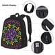 thumbnail image 3 of Easygdp Mardi Gras5 Mochila para Niños y Niñas con Set de Caja de Almuerzo y Estuche para Lápices 3 en 1, Mochila Escolar Estampada para Adolescentes, 3 of 7