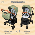 thumbnail image 4 of Carriola 4 En 1 Con Base Para Autoasiento Borah - Ibaby verde, 4 of 9