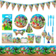 thumbnail image 4 of Decoraciones para fiestas de cumpleaños de erizo, cajas de regalo de dulces, vajilla, mantel, fondo, globos azules, obsequios de fiesta para cumpleaños de niños, 4 of 5