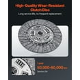 thumbnail image 6 of VEVOR Clutch Kit with Pressure Plate, Heavy Duty OEM Clutch Kit, OEM Replacement Transmission Clutch Kit Compatible with 2004-2006 Smart FORFOUR (75 HP), 2005-2006 FORFOUR (64 HP), 2007 FORTWO Cabrio, 6 of 9