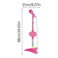 thumbnail image 3 of Education Puzzle Toy 2 Interactive Microphone Playset for Kids with Flashing Lights Stand and Sound Effects Encourages Imaginative Play and Musical Exploration, 3 of 6