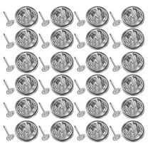 GAXIRE 100pcs Butterfly Clutch Pins Metal Badge Backings for Custom Pin Badges Crafting and Projects