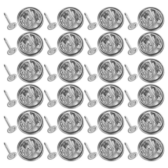 GAXIRE 100pcs Butterfly Clutch Pins Metal Badge Backings for Custom Pin Badges Crafting and Projects