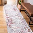 thumbnail image 3 of World Rug Gallery  Geometric Modern Area Rug Multi 2'x7' Runner 8' Runner,6' Runner Indoor,Runner Kitchen,Bedroom,Entryway Grey,Yellow,Red, 3 of 7