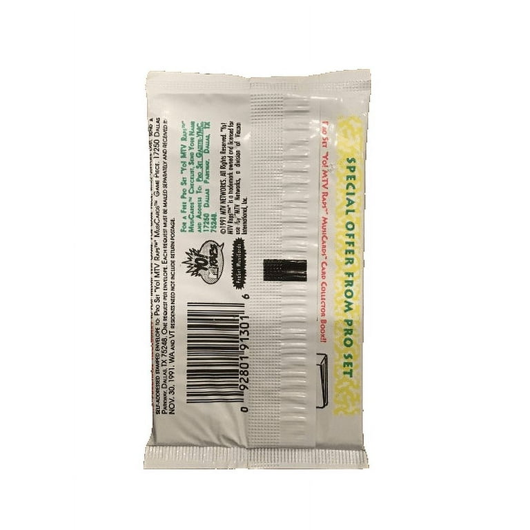 ProSet Yo! MTV RAPS MusiCards - 10 cards per pack - ProSet
