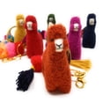 thumbnail image 2 of Inca Fashions - Alpaca Figure with Pom Pom Bag Charm & Keychain, 2 of 3
