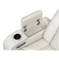 thumbnail image 6 of JERFIT Modern Power Recliner Chair with Massage, LED Lights, USB Charging, Beige Faux Leather Reclining Armchair for Living Room, 6 of 9