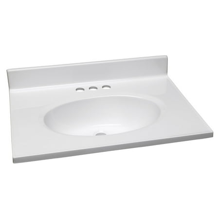 Design House 551267 25 Inch By 19 Marble Vanity Top Single Bowl Design House 551267 25 Inch By 19 Marble Vanity Top Single Bowl