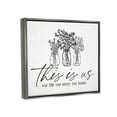thumbnail image 5 of Stupell Industries This Is Us Family Cottage Florals Herbs Bouquet Graphic Art Luster Gray Floating Framed Canvas Print Wall Art, Design by Lettered and Lined, 5 of 5