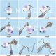 thumbnail image 4 of Kit de inicio para hacer aretes de porcelana (1 caja, 10 pares) con cuentas de porcelana, espaciadores, ganchos para aretes, suministros para manualidades y joyería., 4 of 7