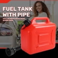 thumbnail image 4 of Tanque de Combustible para AutomóVil de 5 L, Contenedor de Gasolina de PláStico de Repuesto, Portador de Combustible AntiestáTico con TuberíA para AutomóVil, 4 of 5