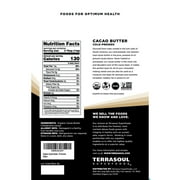 Terrasoul Superfoods Organic Cacao Butter, Cold-Pressed, 1 Lb