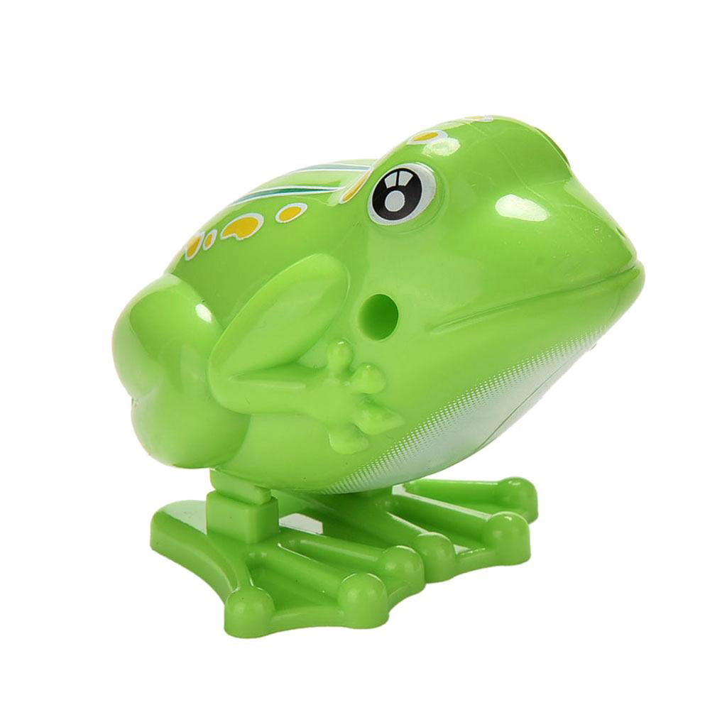 Lovely Cartoon Plastic Frog Clockwork Toy Wind Up Toy For Kids Jumping Children 
