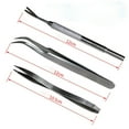 thumbnail image 2 of Fymall Pet Flea Treatment Tick Removal Tool Stainless Steel Fork Tweezers Clip, 2 of 4