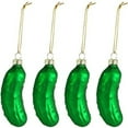 thumbnail image 1 of 4 colgantes navideños de pepino con cordón, bonitos adornos colgantes de pepino de cristal para árbol de Navidad., 1 of 7