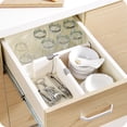 thumbnail image 4 of Adjustable Drawer Dividers for Organizing Socks, Underwear & Small Items - Extendable, Freely Combinable Storage Separators with Easy Lift-Installation, Durable Material for Kitchen, Bedroom & Closet, 4 of 5