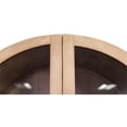 thumbnail image 5 of Martin Furniture 78"H Arched Display Cabinet Bookcase in Light Brown, 5 of 12