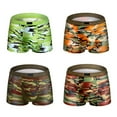 thumbnail image 1 of Men Underwear Modal Printed 4PCS Stretch Camouflage Boxer Underwear Boxer Brief, 1 of 10