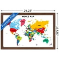 thumbnail image 3 of Map - World 2022 Wall Poster, 14.725" x 22.375" Framed, 3 of 6