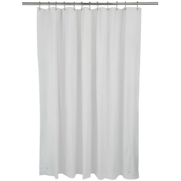 Bath Bliss Premium PVC Shower Liner in White
