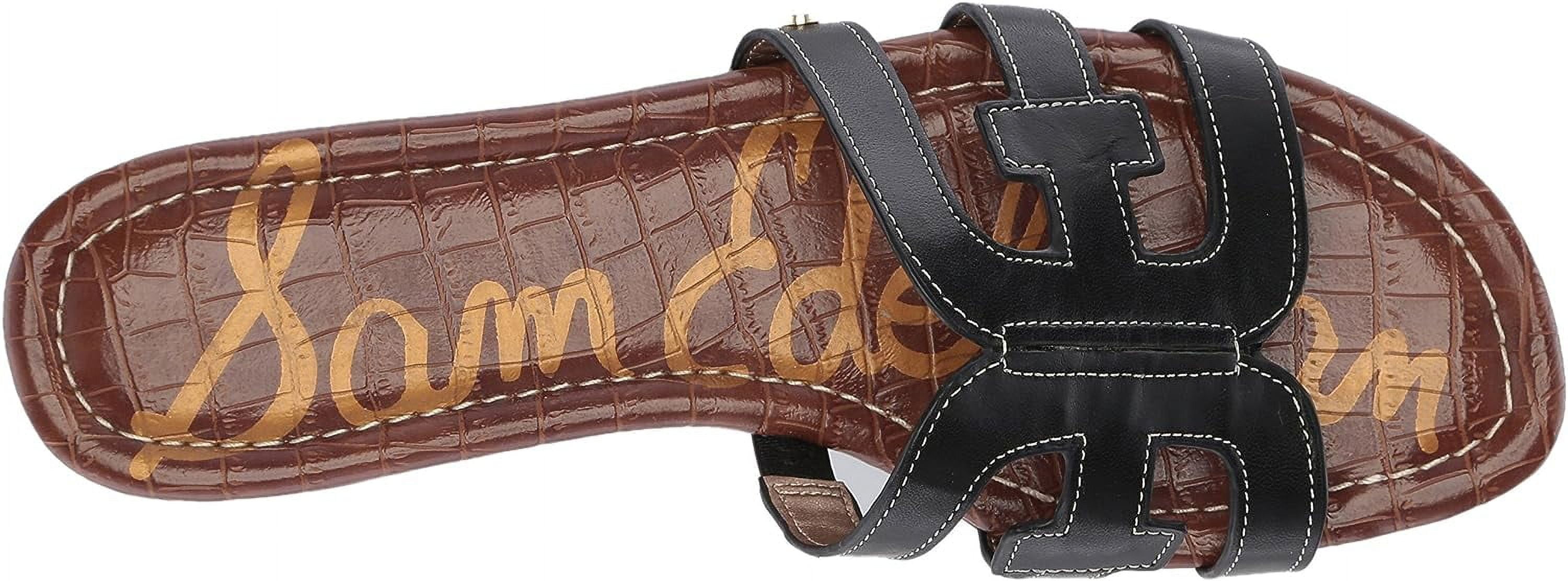 Sam Edelman Women's Bay Sandal Black Leather 5.5M - Walmart.com