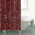 thumbnail image 4 of Red Christmas Snow Pattern Shower Curtain 72"x84" ,Bathroom Decorative Shower Curtains Set with 12 Hooks,Modern Waterproof Washable Shower Curtain, 4 of 6