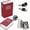 red color, variant on Book Safe with Key Lock for Gambler, Winners Portable Safe Pocket Sized Box with 2 and Storage Bag (Coffee color)