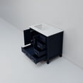 thumbnail image 6 of Jacques 36 in. W x 22 in. D Left Offset Navy Blue Bath Vanity and Cultured Marble Top, 6 of 8