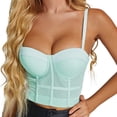 thumbnail image 2 of Sngxgn Wireless Bras for Women Bras for Women Comfort(Blue,M), 2 of 3