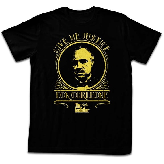 The Godfather Justice Black Adult T-Shirt 4Xl