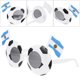 thumbnail image 3 of EeaseMX Decoración de gafas de sol para fiesta, gafas con forma de balón de fútbol, gafas con bandera, accesorio para animar, 3 of 8