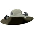 thumbnail image 3 of Hogarize Fisherman&nbsp;Hat Solar Fan Sun Hat Wide Brim Fishing Hat for Outdoor Use Men’s Adjustable Cooling Hat with Rechargeable Solar Charging Summer Hiking Sun Protection Cap Camo hat, 3 of 6