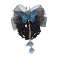 thumbnail image 2 of Eoperou Hair Net Elastic Tight Non-Slip Handmade Tassel Bow Decor Dress Up Headdress Women Hair Clip with Hair Net Bag Hair Accessories, 2 of 8
