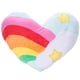 thumbnail image 1 of 1 cojín de peluche con forma de corazón de arcoíris, ideal como regalo creativo para el hogar, la tienda o el coche (estilo estrella de corazón)., 1 of 7